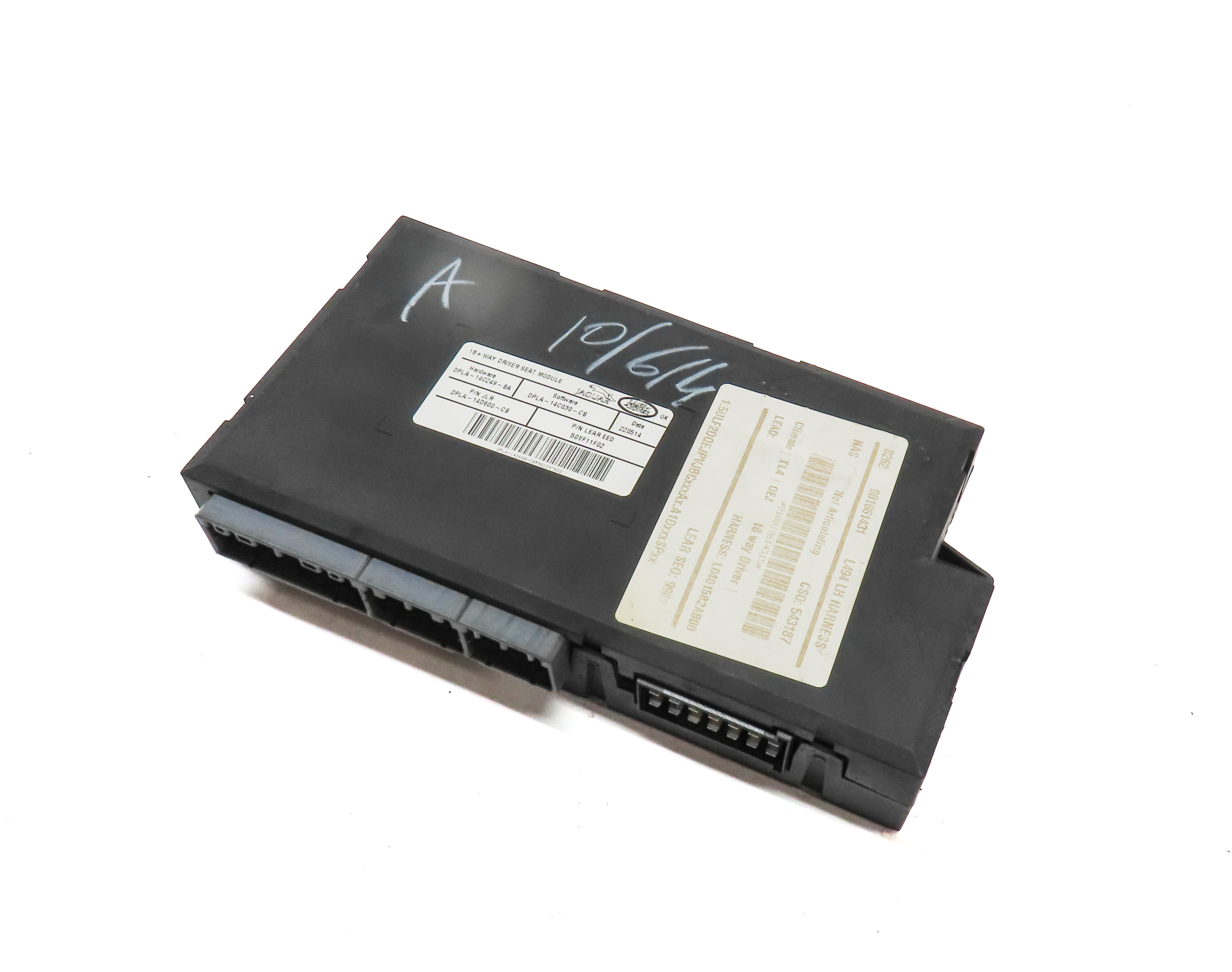 2014 RANGE ROVER SPORT (L494) FRONT LEFT DRIVER SEAT CONTROL MODULE — exact item pictured